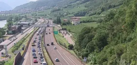 Rallentamenti per l'arrivo dei turisti sull'Autobrennero