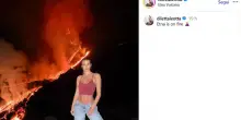 Diletta Leotta: 'Etna is on fire', polemiche sugli scatti social