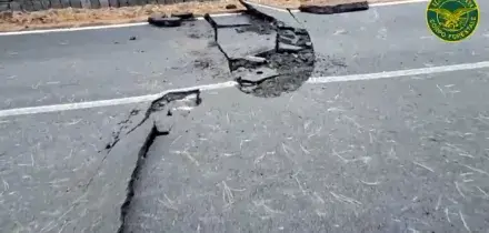 Scossa di magnitudo 3.9 nel Catanese: danni a una strada, nessun ferito