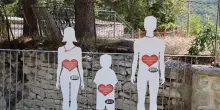 Il parco della memoria nella frazione cancellata dal sisma