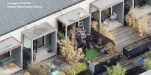 Ladro si addormenta sul tetto di una casa, il momento dell'arresto