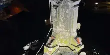 Fulmine buca il campanile di una chiesa ottocentesca vicino a Genova
