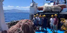 Cnr, trovata rete da pesca fantasma di 4 tonnellate a Termini Imerese