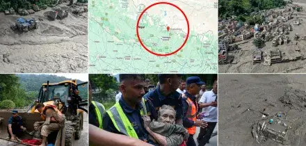Alluvione tra Nepal e Tibet: 95 morti, 341 stranieri dispersi. Tajani: "Due italiani coinvolti dalla frana in buone condizioni"