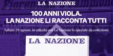 La Nazione si tinge di viola per festeggiare i 100 anni della Fiorentina