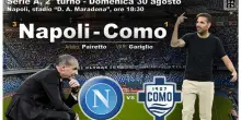 Serie A: campo Napoli-Como 0-0 DIRETTA e FOTO