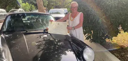 Da Fano alla Lapponia in auto a 83 anni, la storia di Olga Mancurti