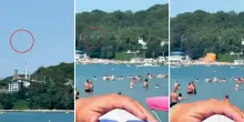 Drone ucraino sulla spiaggia, vicino al cosiddetto 'Palazzo di Putin'