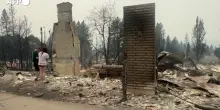 Stati Uniti, la devastazione dopo gli incendi a Spokane