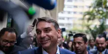 Brasile, Flavio Bolsonaro al corteo contro il giudice Moraes