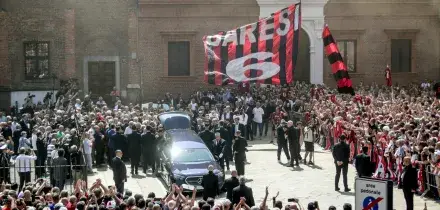 A Milano il funerale di Franco Baresi
