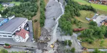 Maxi frana in Alto Adige, Valle Aurina isolata