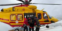 Alpinista colpito da scarica di sassi, recuperato in quota