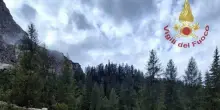Frana a Passo Staulanza sulle Dolomiti
