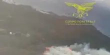 Fiamme sull'Isola di Santa Maria a La Maddalena, intervengono 2 Canadair