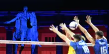 Mattarella a Piazza del Plebiscito per Italia-Svezia di volley
