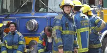 Protesta dei pompieri volontari in Argentina per chiedere finanziamenti