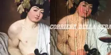 La pioggia si infiltra agli Uffizi e bagna la teca del Bacco di Caravaggio