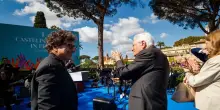 Jazz Campus Orchestra della Fondazione Musica per Roma suona davanti a Mattarella
