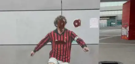 Casa Milan, vandalizzato il murales dedicato a Franco Baresi