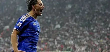Nations League: Pio Esposito "Ci tenevo a segnare per dedicare il gol a mia nonna'