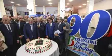 La famiglia e il popolo di Fi commemorano i 90 anni di Berlusconi