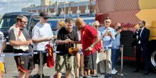 Champions League: tifosi giallorossi salutano la Roma in partenza per Istanbul