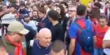 Finale di Coppa Italia: il video dei tifosi del Bologna in corteo