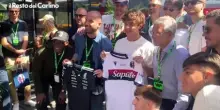 Kimi Antonelli e il Bologna a Imola, il video: "Ho tifato, complimenti"