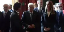 Mattarella in visita alla Reggia di Venaria Reale a Torino