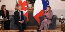 Italia-Canada, Meloni riceve a Chigi primo ministro Carney