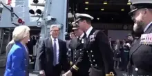 Ue-Gb, Starmer, Von der Leyen e Costa sulla fregata HMS Sutherland