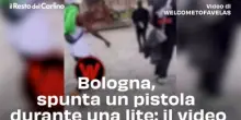 Bologna, spunta un pistola durante una lite: il video