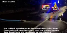 Allagamenti a Forlì, il video dei vigili del fuoco