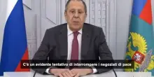 Lavrov: i droni di Kiev tentativo di interrompere negoziati