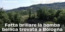 Fatta brillare la bomba bellica trovata a Bologna: il video