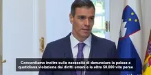 Sanchez: Spagna e Slovenia a favore embargo sulle armi contro Israele