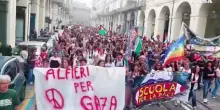 "La scuola per Gaza", corteo a Torino per la Palestina
