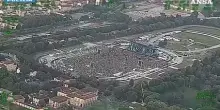 A Firenze il popolo di Vasco visto dall'alto, il concerto dall'elicottero della polizia