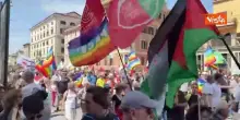 "Palestina libera", il coro dei manifestanti al corteo pro Gaza a Roma