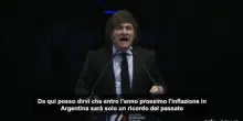 Milei a Madrid: l'inflazione in Argentina sarà solo un ricordo
