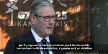 Starmer: la de-escalation tra Israele e Iran il "fulcro" del G7