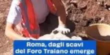 Roma, dagli scavi del Foro Traiano emerge antica testa marmorea
