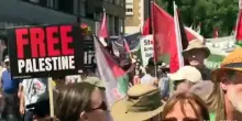 Migliaia di persone a Londra alla manifestazione pro palestinesi