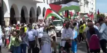 Manifestazione a Rabat in solidarietà con i palestinesi