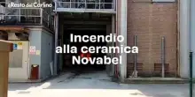 Incendio alla ceramica Novabel: il video