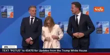 Vertice Nato, Meloni nella foto di famiglia con Rutte e Schoof