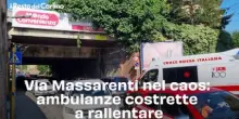 Via Massarenti nel caos: ambulanze costrette a rallentare. Il video