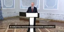 Putin: "Proposte di pace di Russia e Ucraina contraddittorie"
