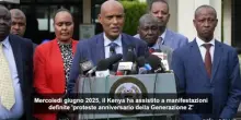 Kenya, dopo le proteste "Generazione Z" polizia conferma 485 arresti